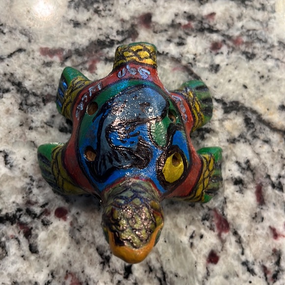 Cabo S. Lucas  ocarina terracotta/clay flutes/ pendants turtle. - Picture 1 of 5